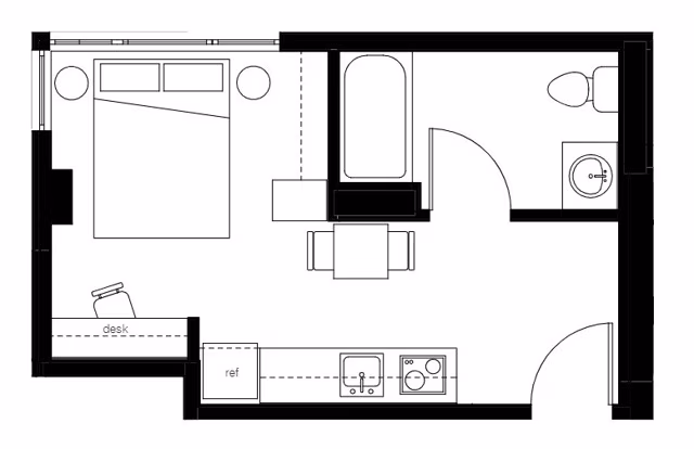 Studio 3 Private floor plan